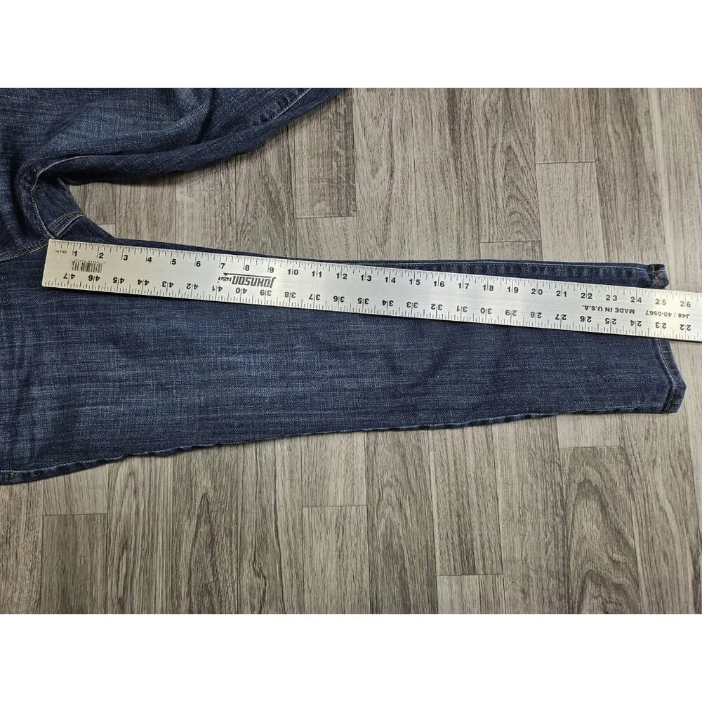 Chicos Jeans Womens 0 Blue So Slimming Girlfriend Crop Medium Wash Denim Zip Fly